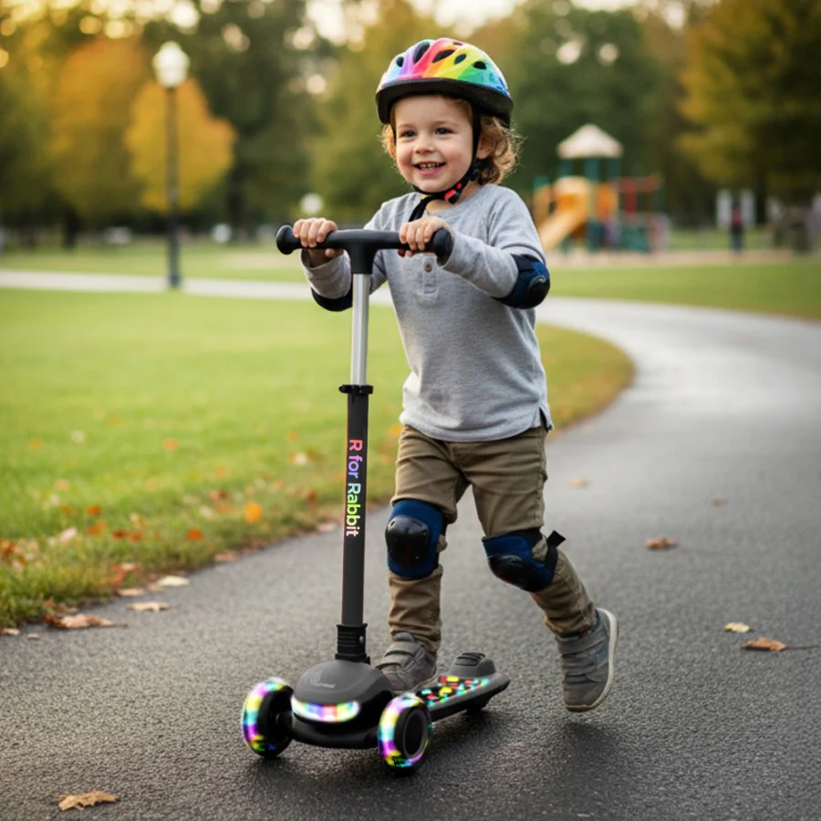 Road Runner Jazz Scooter for Kids With ABEC7 Bearings, LED PU Wheels & Foldable Frame - Image 13