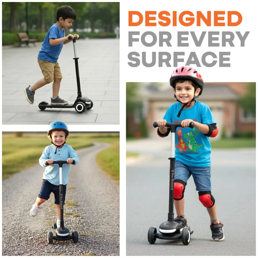 Road Runner Jazz Scooter for Kids With ABEC7 Bearings, LED PU Wheels & Foldable Frame - Image 19