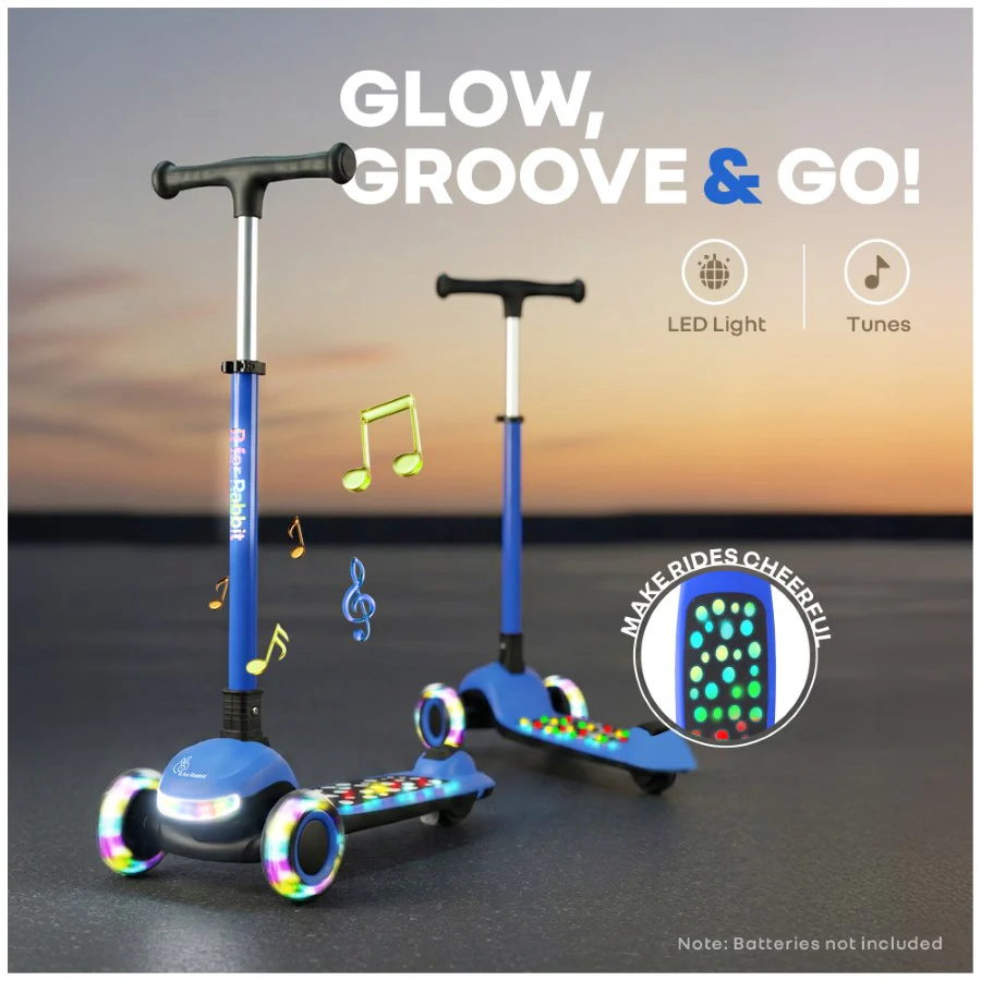 Road Runner Jazz Scooter for Kids With ABEC7 Bearings, LED PU Wheels & Foldable Frame - Image 2