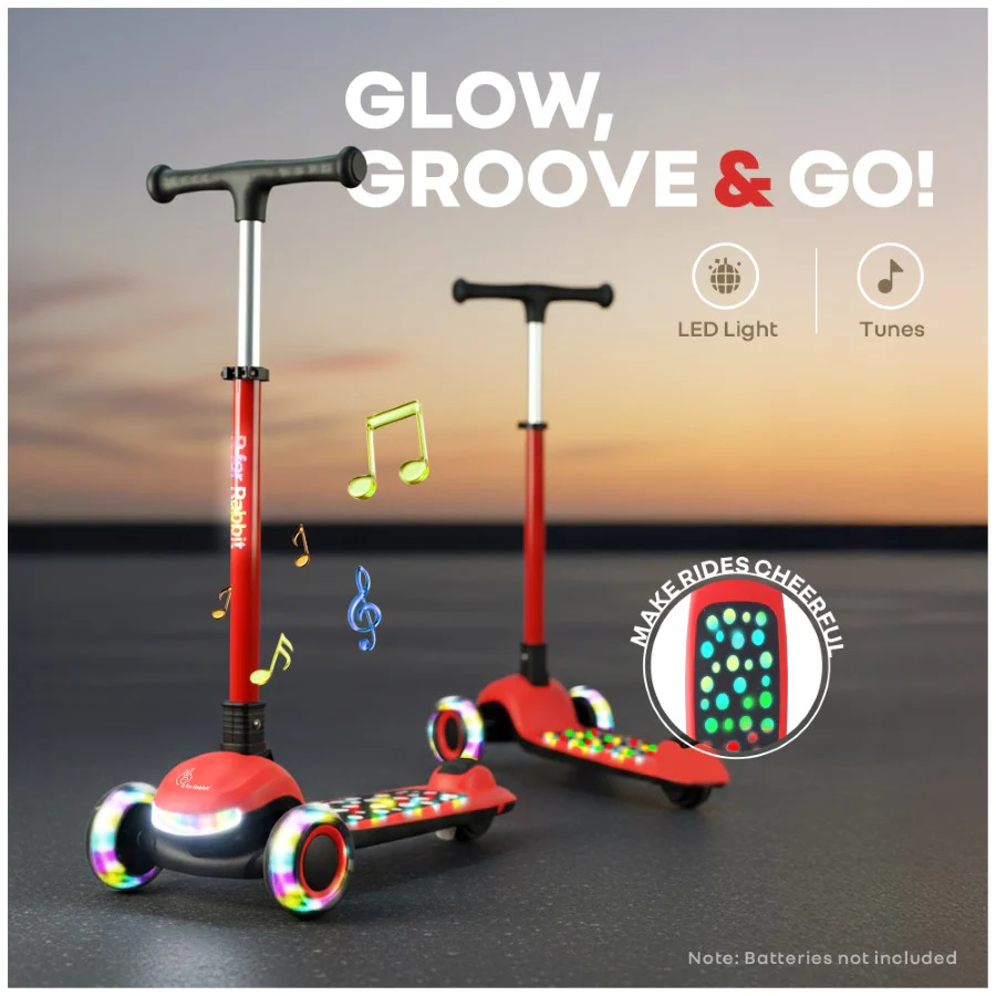 Road Runner Jazz Scooter for Kids With ABEC7 Bearings, LED PU Wheels & Foldable Frame - Image 22