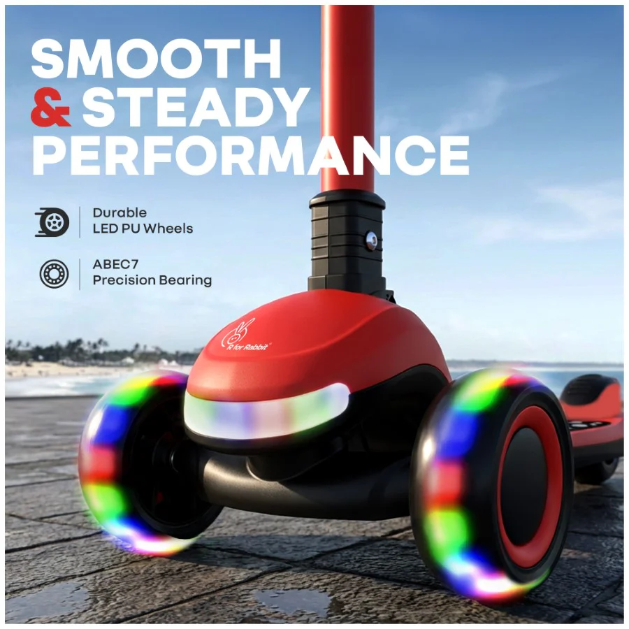 Road Runner Jazz Scooter for Kids With ABEC7 Bearings, LED PU Wheels & Foldable Frame - Image 26