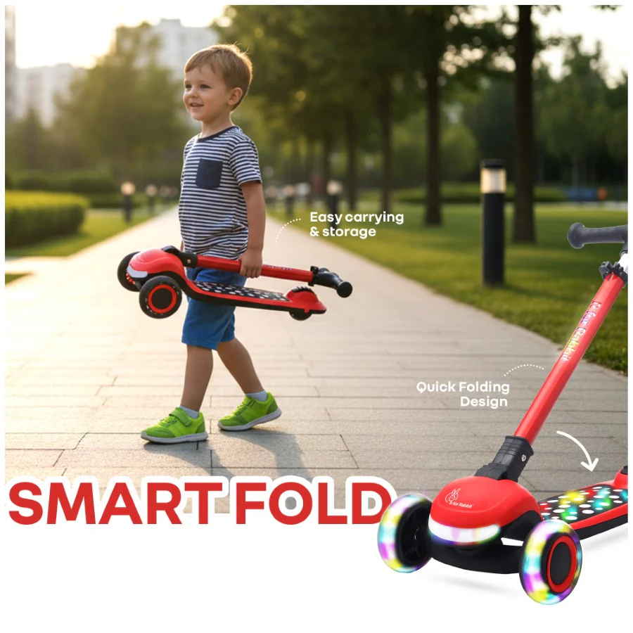 Road Runner Jazz Scooter for Kids With ABEC7 Bearings, LED PU Wheels & Foldable Frame - Image 27