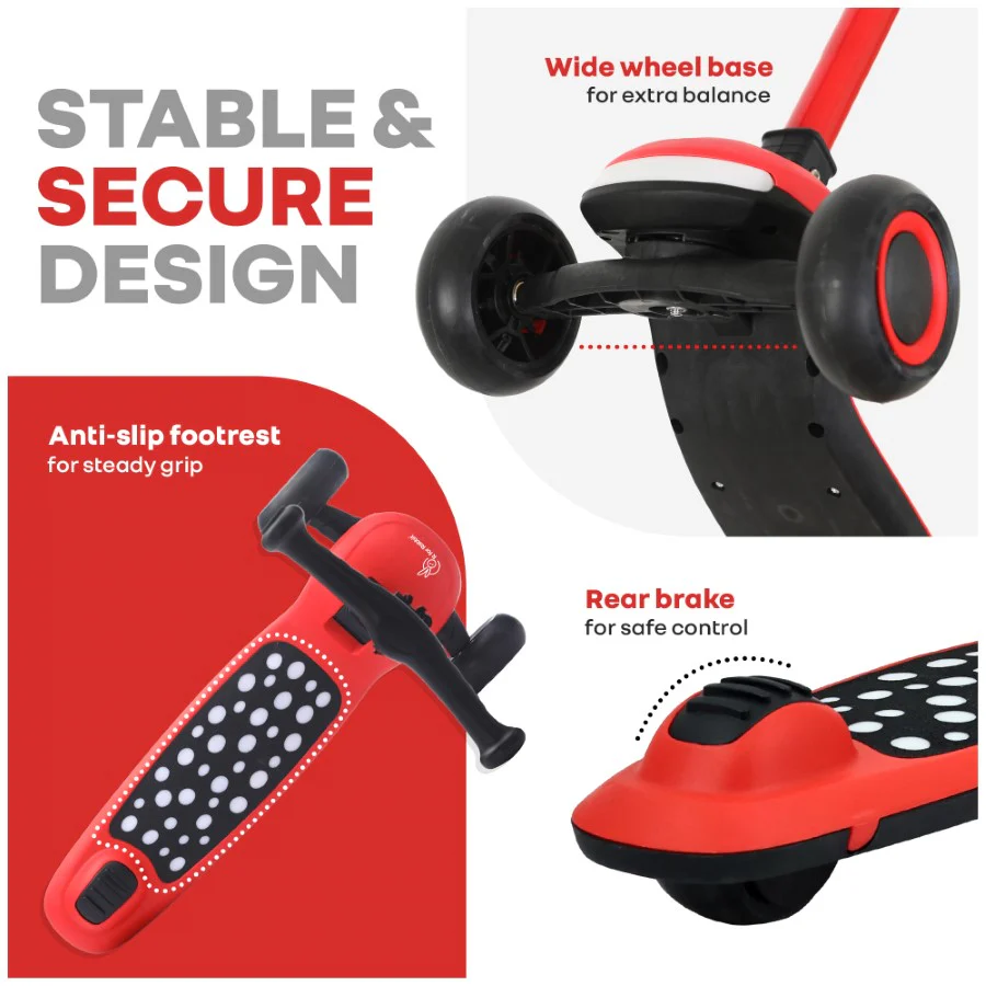 Road Runner Jazz Scooter for Kids With ABEC7 Bearings, LED PU Wheels & Foldable Frame - Image 28