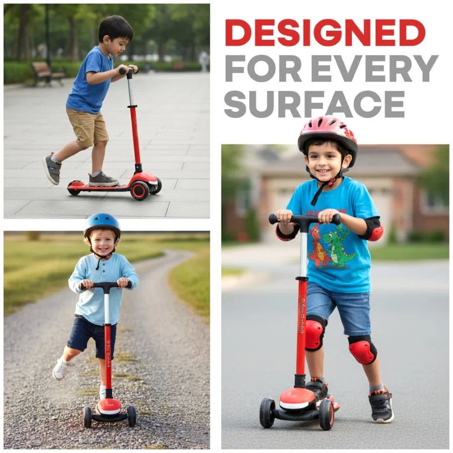 Road Runner Jazz Scooter for Kids With ABEC7 Bearings, LED PU Wheels & Foldable Frame - Image 29