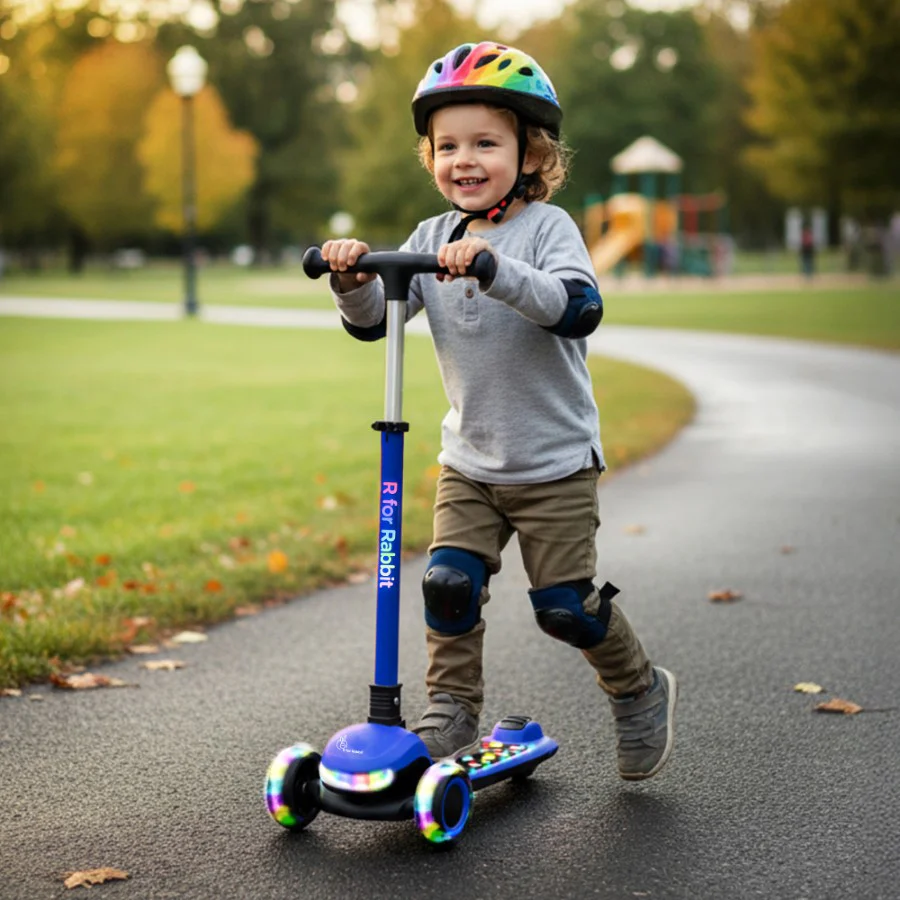 Road Runner Jazz Scooter for Kids With ABEC7 Bearings, LED PU Wheels & Foldable Frame - Image 3