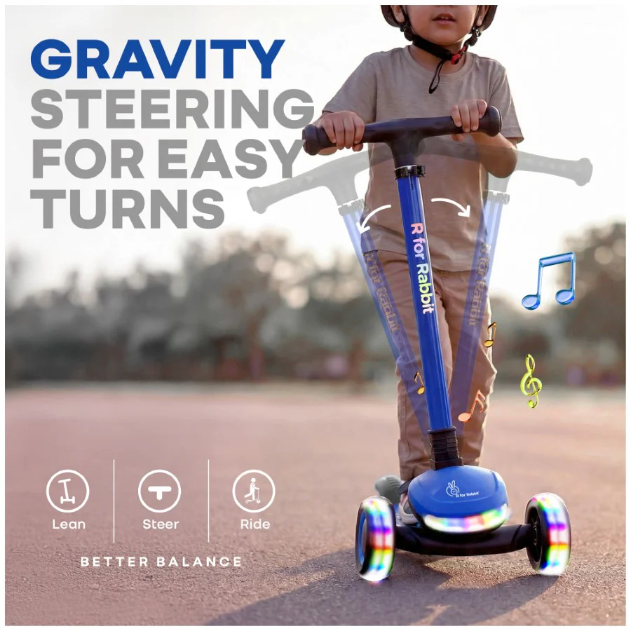 Road Runner Jazz Scooter for Kids With ABEC7 Bearings, LED PU Wheels & Foldable Frame - Image 5