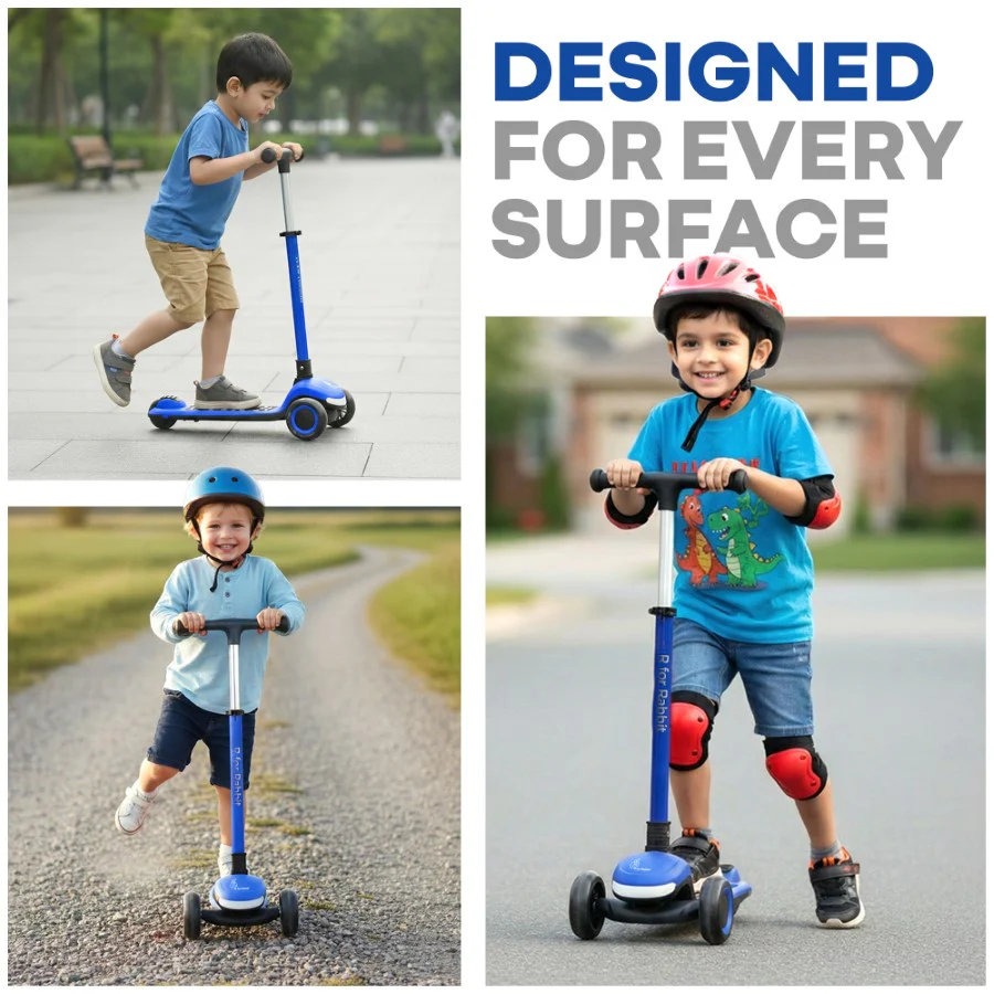 Road Runner Jazz Scooter for Kids With ABEC7 Bearings, LED PU Wheels & Foldable Frame - Image 9