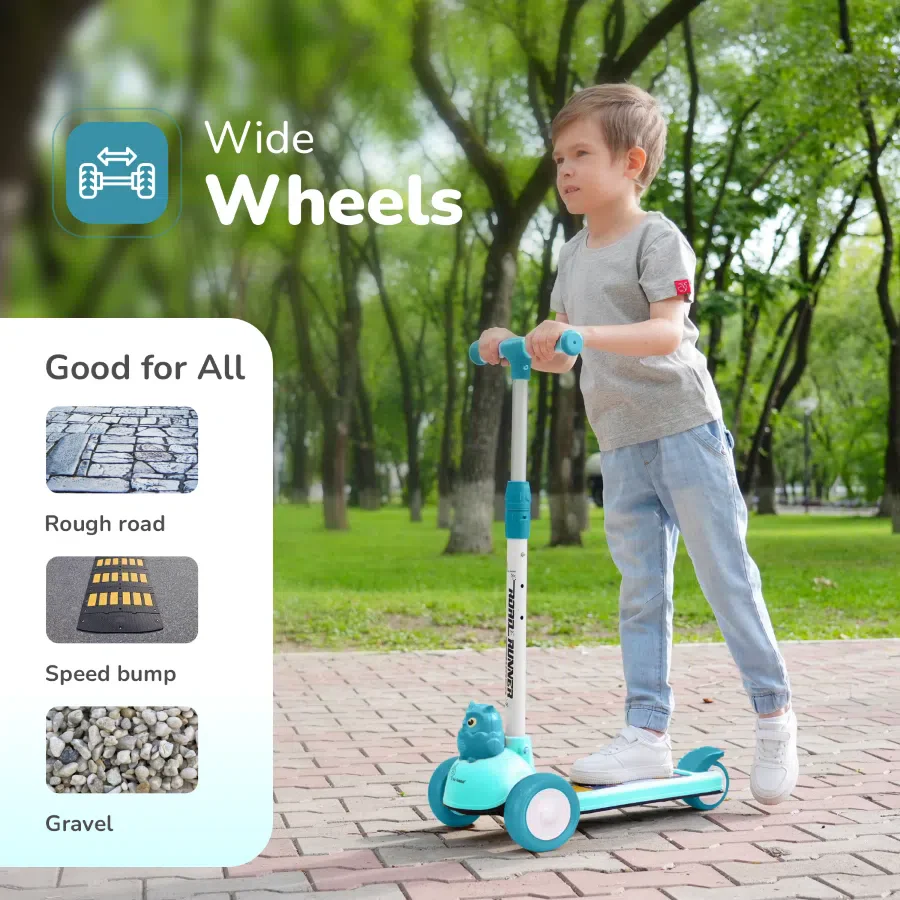 Road Runner Ryder Ace Kids Scooter with PU LED wheels & Multi-Level Height Adjustment - Image 13