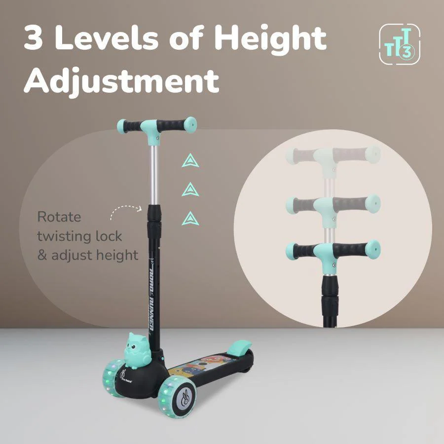 Road Runner Ryder Kids Scooter - PU LED wheels & Multi-Level Height Adjustment - Image 11