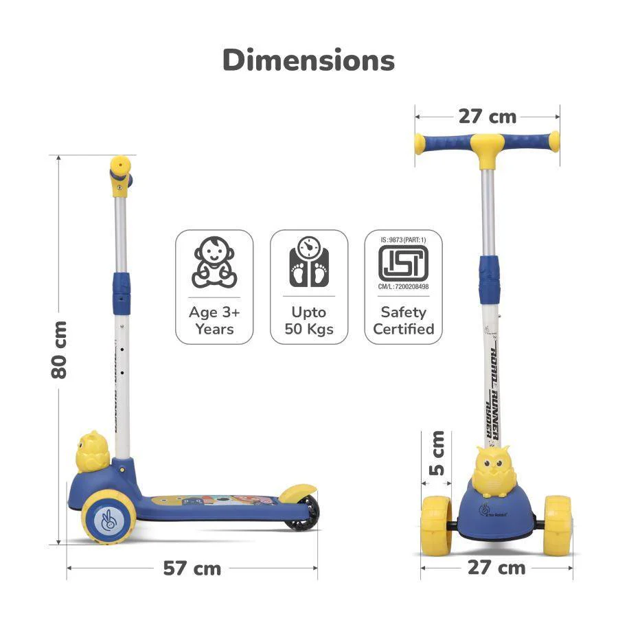 Road Runner Ryder Kids Scooter - PU LED wheels & Multi-Level Height Adjustment - Image 24