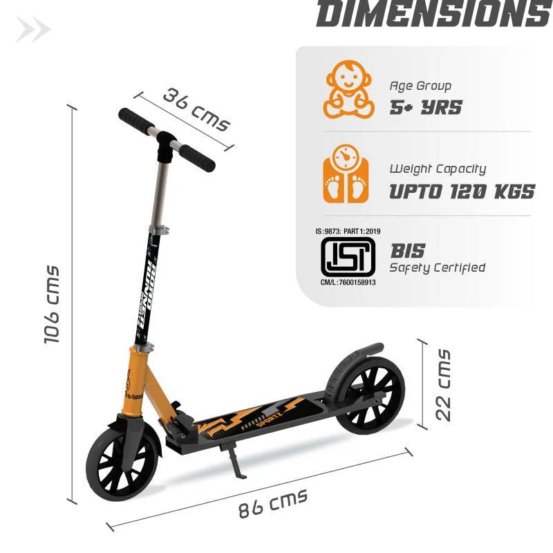 Road Runner Sportz Scooter - 3 Level Height Adjustment, Easy Fold, Wide Base & Stand - Image 13