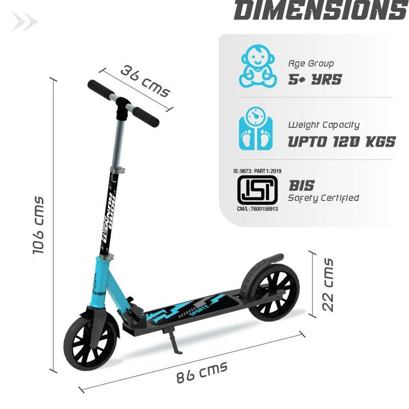 Road Runner Sportz Scooter - 3 Level Height Adjustment, Easy Fold, Wide Base & Stand - Image 6