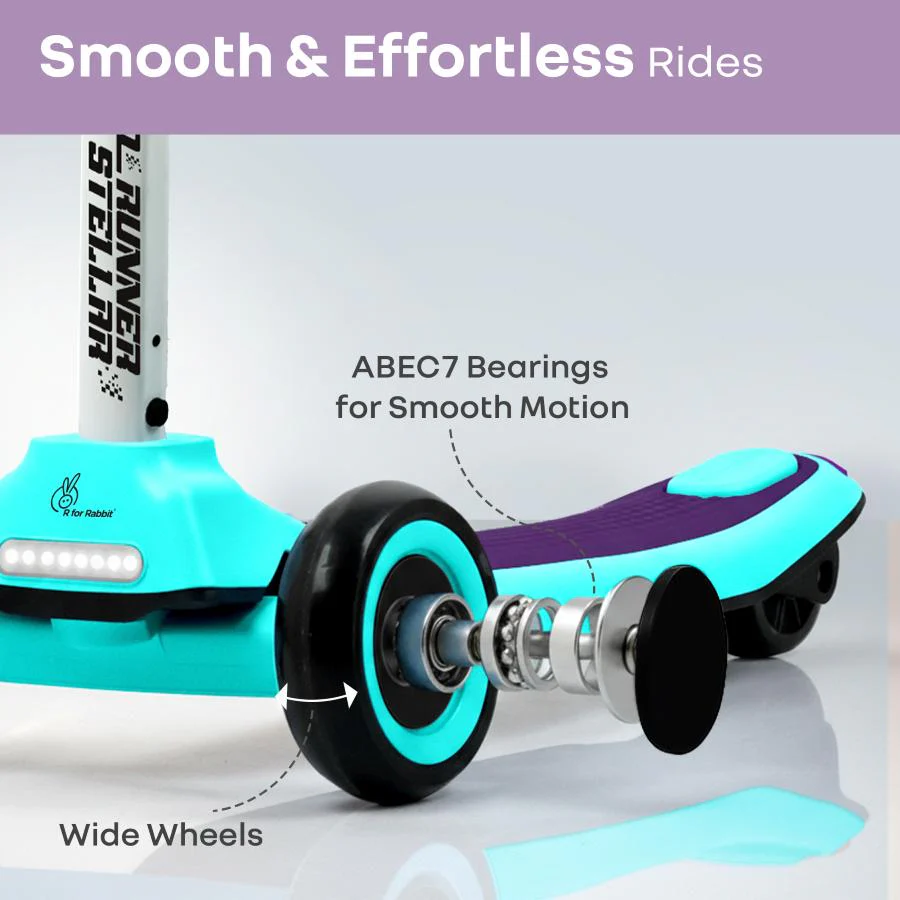 Road Runner Stellar - LED Scooter for Kids with Bluetooth Music, Adjustable Height & Smooth Ride - Image 12