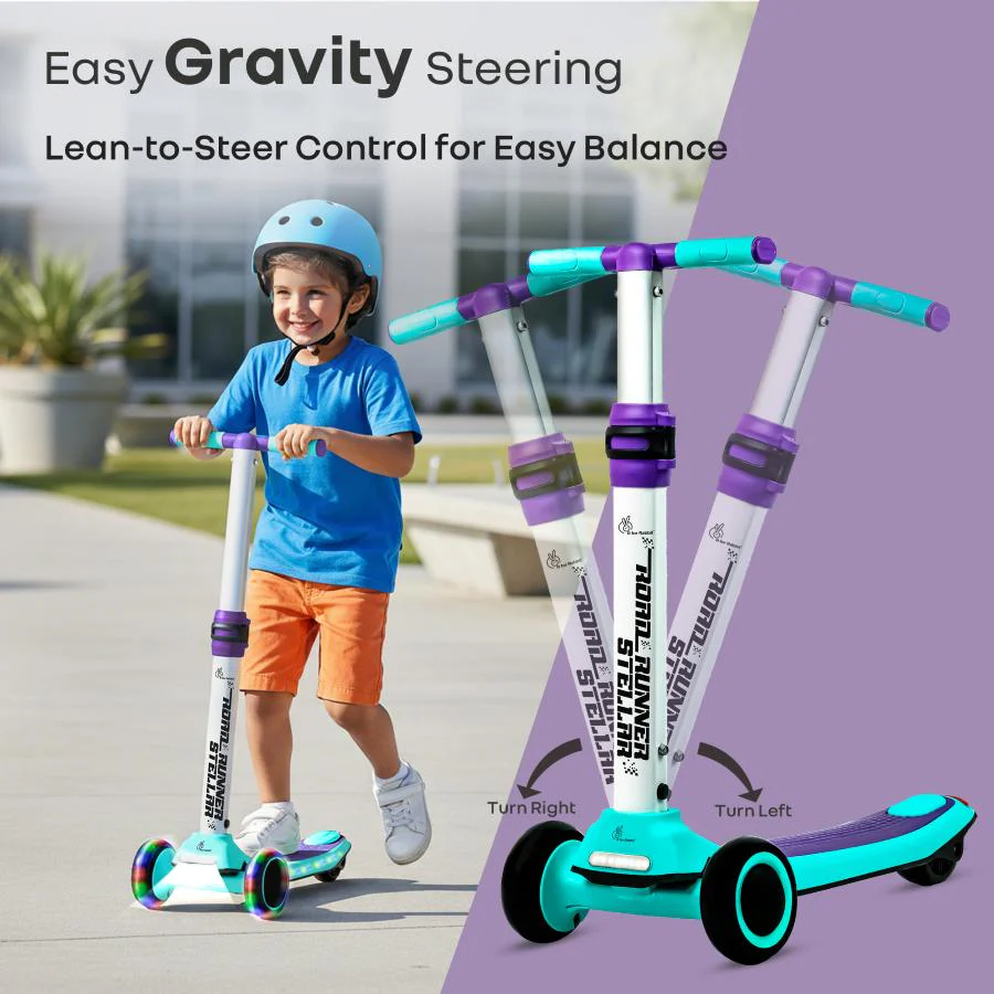 Road Runner Stellar - LED Scooter for Kids with Bluetooth Music, Adjustable Height & Smooth Ride - Image 13