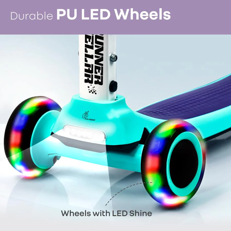 Road Runner Stellar - LED Scooter for Kids with Bluetooth Music, Adjustable Height & Smooth Ride - Image 16