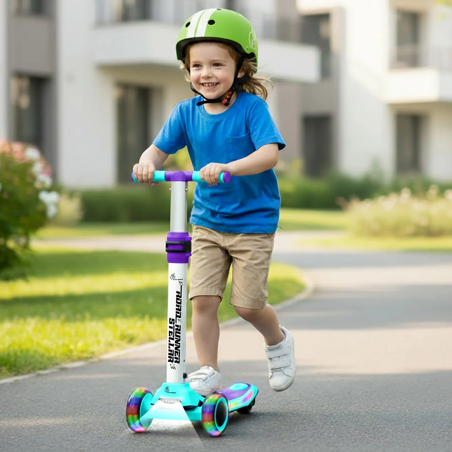 Road Runner Stellar - LED Scooter for Kids with Bluetooth Music, Adjustable Height & Smooth Ride - Image 18