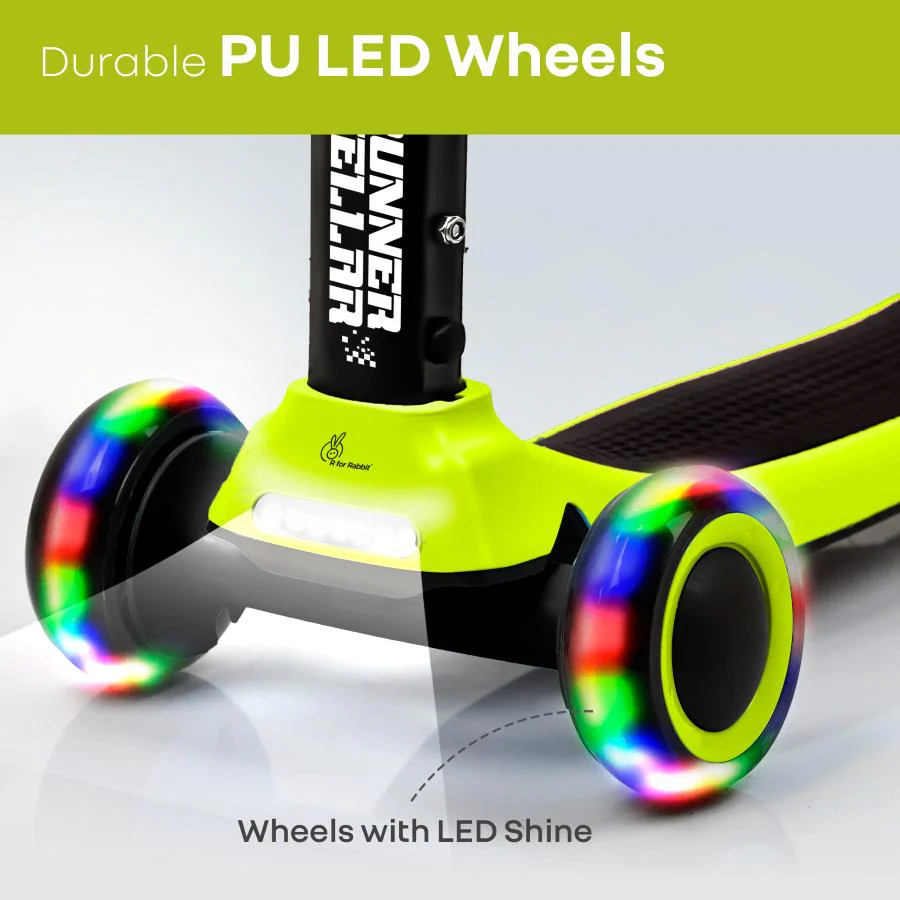 Road Runner Stellar - LED Scooter for Kids with Bluetooth Music, Adjustable Height & Smooth Ride - Image 25