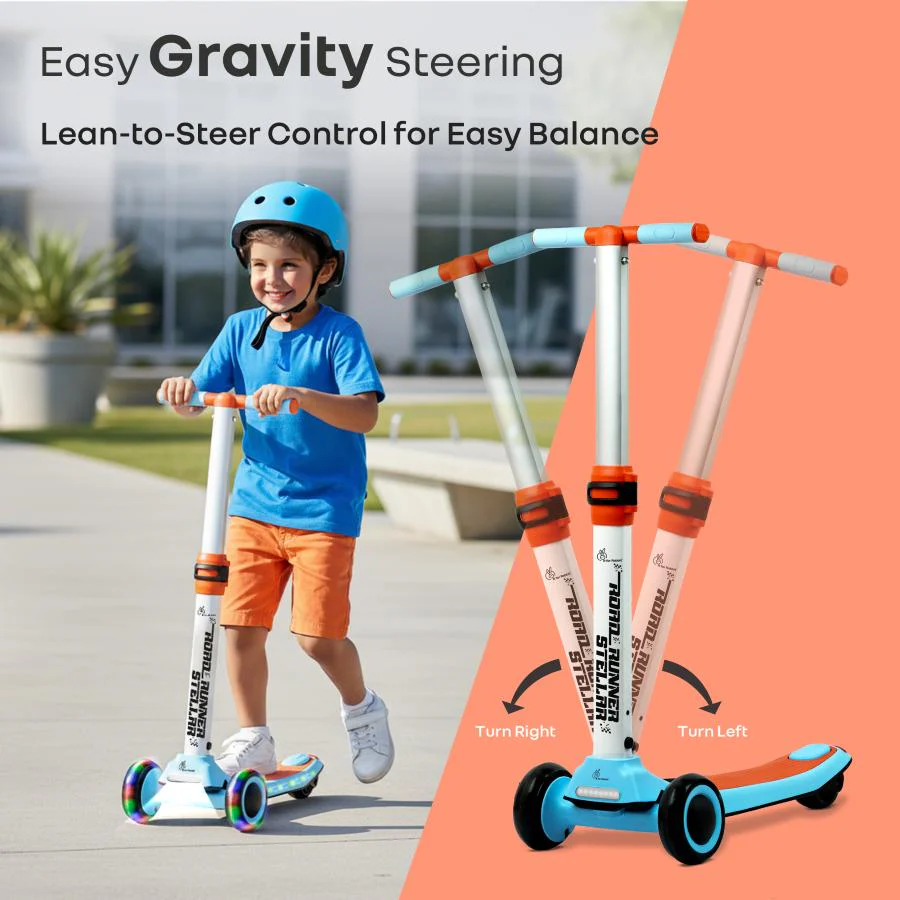 Road Runner Stellar - LED Scooter for Kids with Bluetooth Music, Adjustable Height & Smooth Ride - Image 5