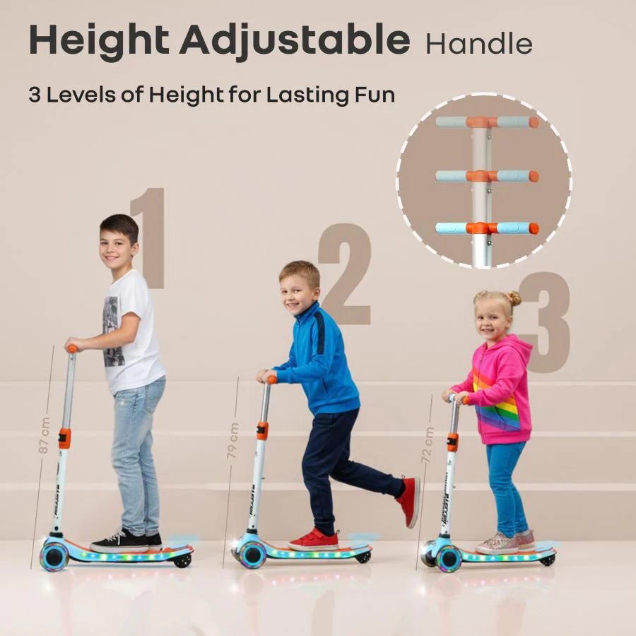 Road Runner Stellar - LED Scooter for Kids with Bluetooth Music, Adjustable Height & Smooth Ride - Image 6