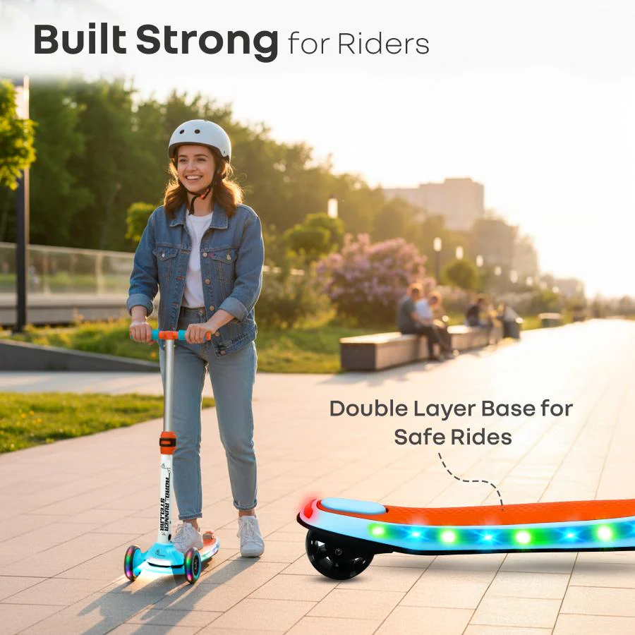 Road Runner Stellar - LED Scooter for Kids with Bluetooth Music, Adjustable Height & Smooth Ride - Image 7