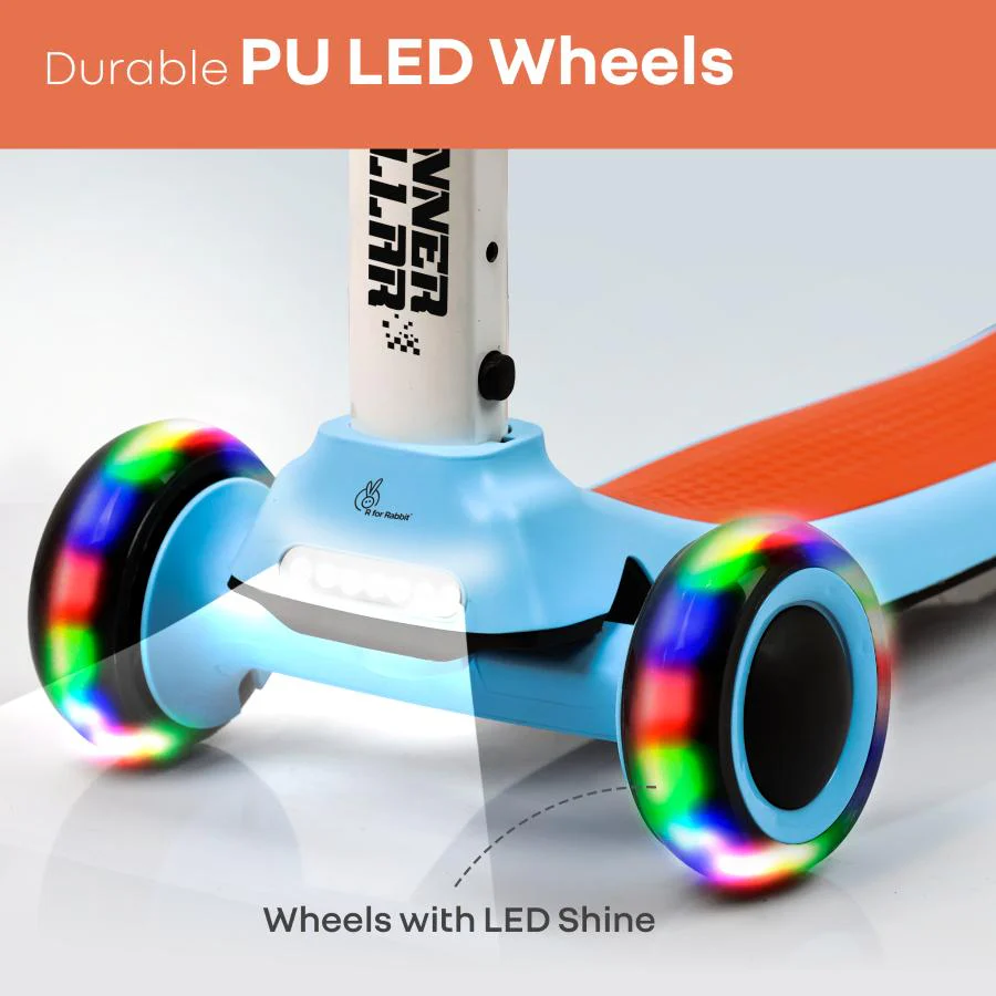 Road Runner Stellar - LED Scooter for Kids with Bluetooth Music, Adjustable Height & Smooth Ride - Image 8