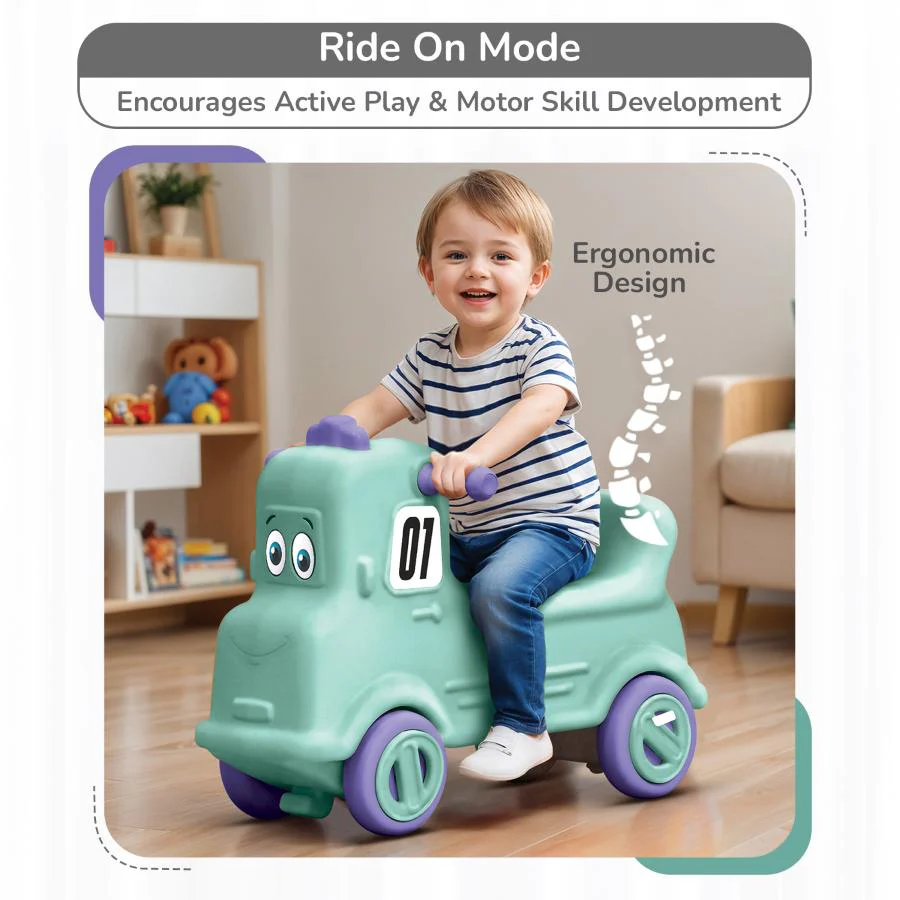 Rock N Ride 3-in-1 Balance Board, Ride On & Rocker for Kids (1-4 Years) - Image 3