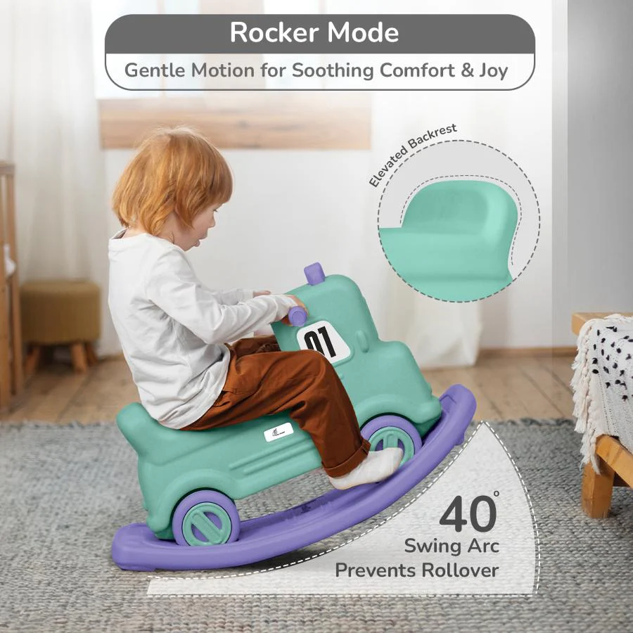 Rock N Ride 3-in-1 Balance Board, Ride On & Rocker for Kids (1-4 Years) - Image 4