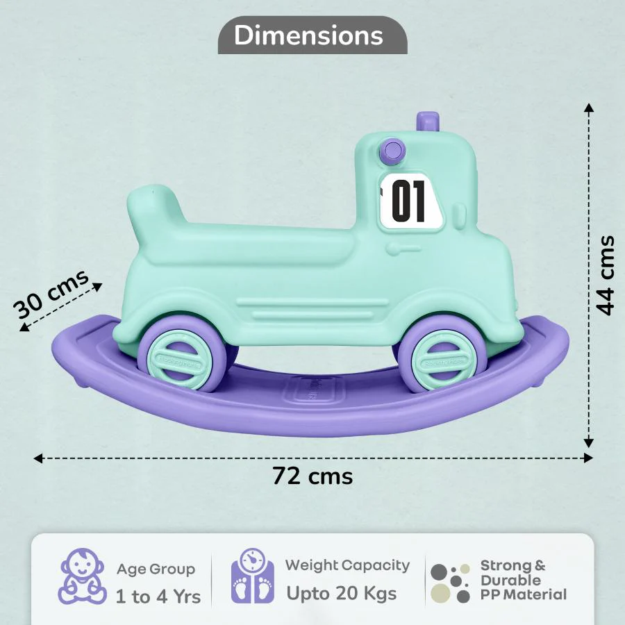 Rock N Ride 3-in-1 Balance Board, Ride On & Rocker for Kids (1-4 Years) - Image 9