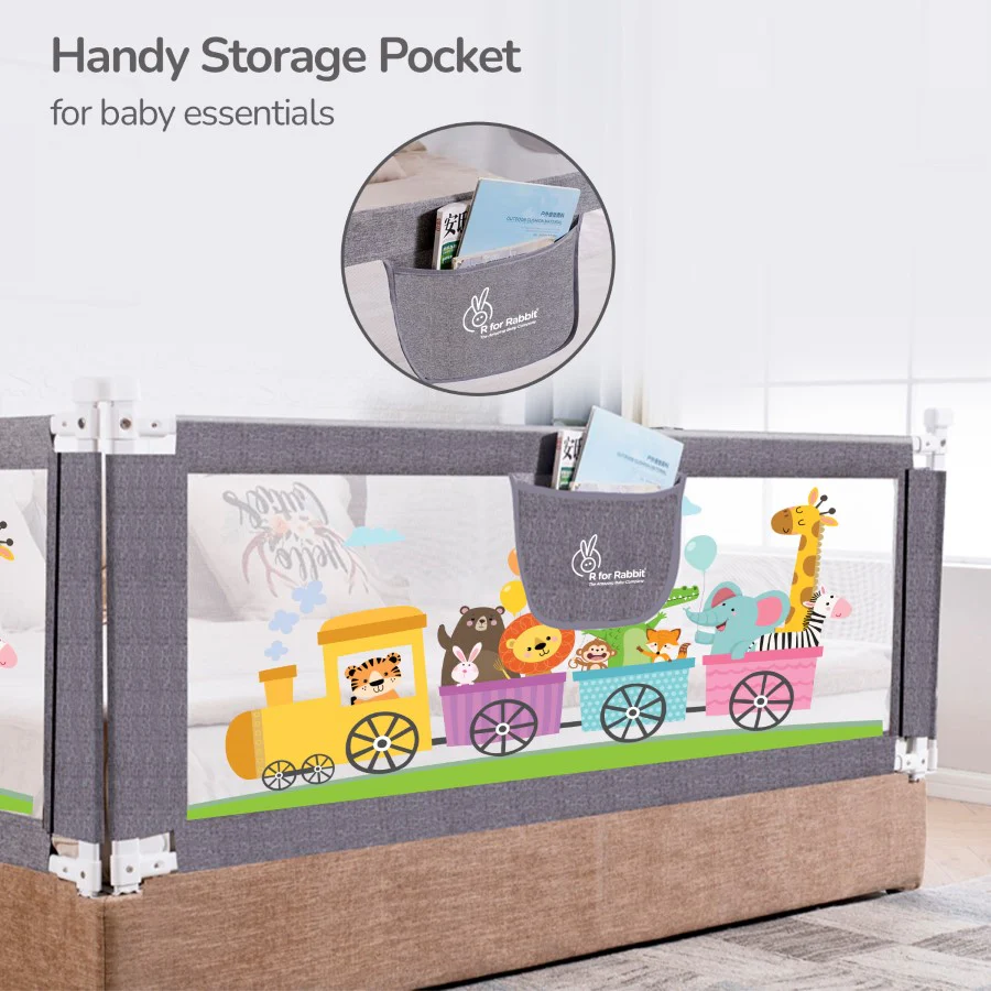 Safari Bed Rail for Baby Easy Install, Anti-Fall Safeguard for Toddler Safety - Image 13