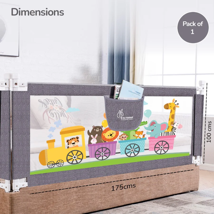 Safari Bed Rail for Baby Easy Install, Anti-Fall Safeguard for Toddler Safety - Image 15
