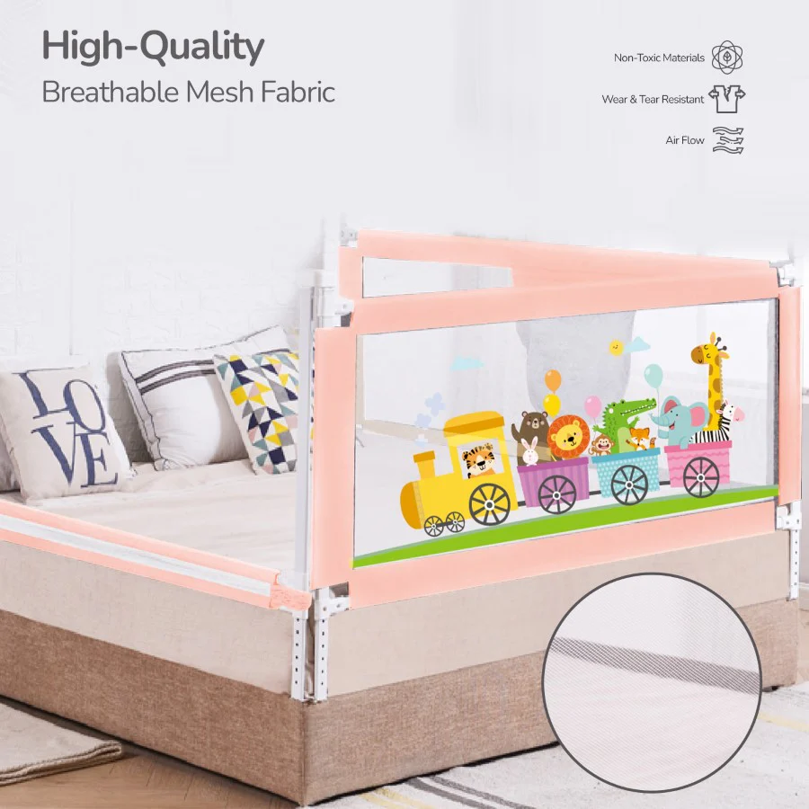 Safari Bed Rail for Baby Easy Install, Anti-Fall Safeguard for Toddler Safety - Image 18