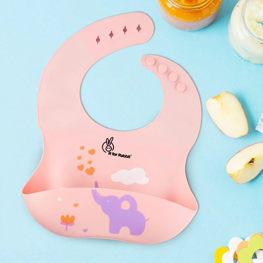 Safari Silicone Bib For Baby Comfortable Soft And Built-in Food Pocket - Image 11