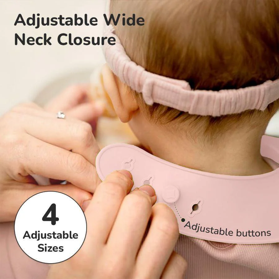 Safari Silicone Bib For Baby Comfortable Soft And Built-in Food Pocket - Image 15