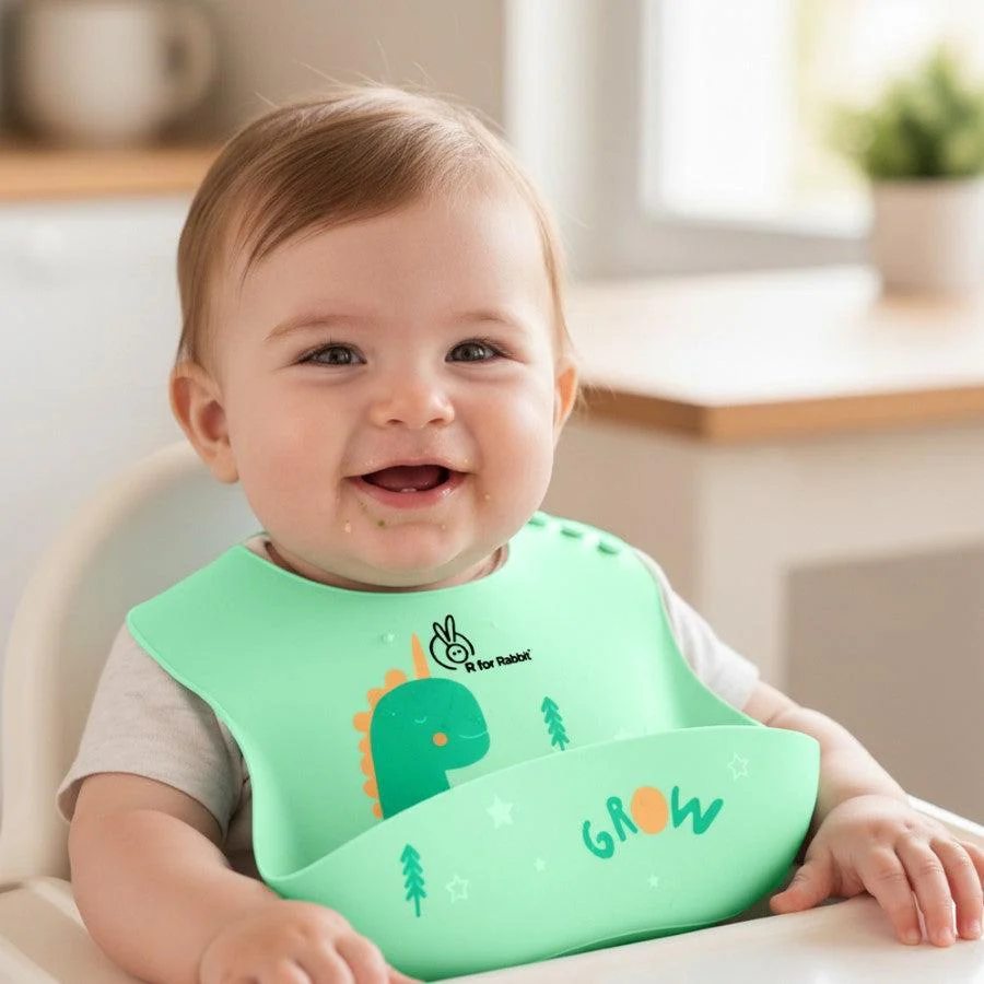 Safari Silicone Bib For Baby Comfortable Soft And Built-in Food Pocket - Image 19