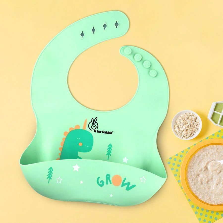 Safari Silicone Bib For Baby Comfortable Soft And Built-in Food Pocket - Image 20