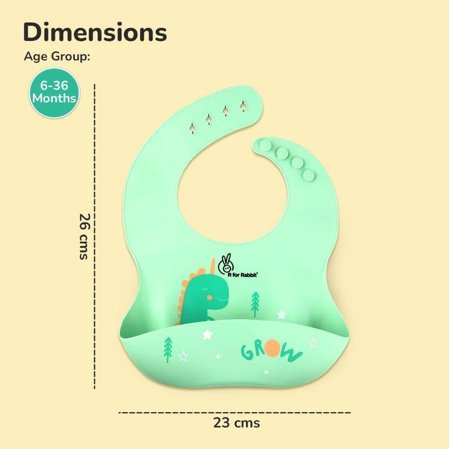 Safari Silicone Bib For Baby Comfortable Soft And Built-in Food Pocket - Image 26