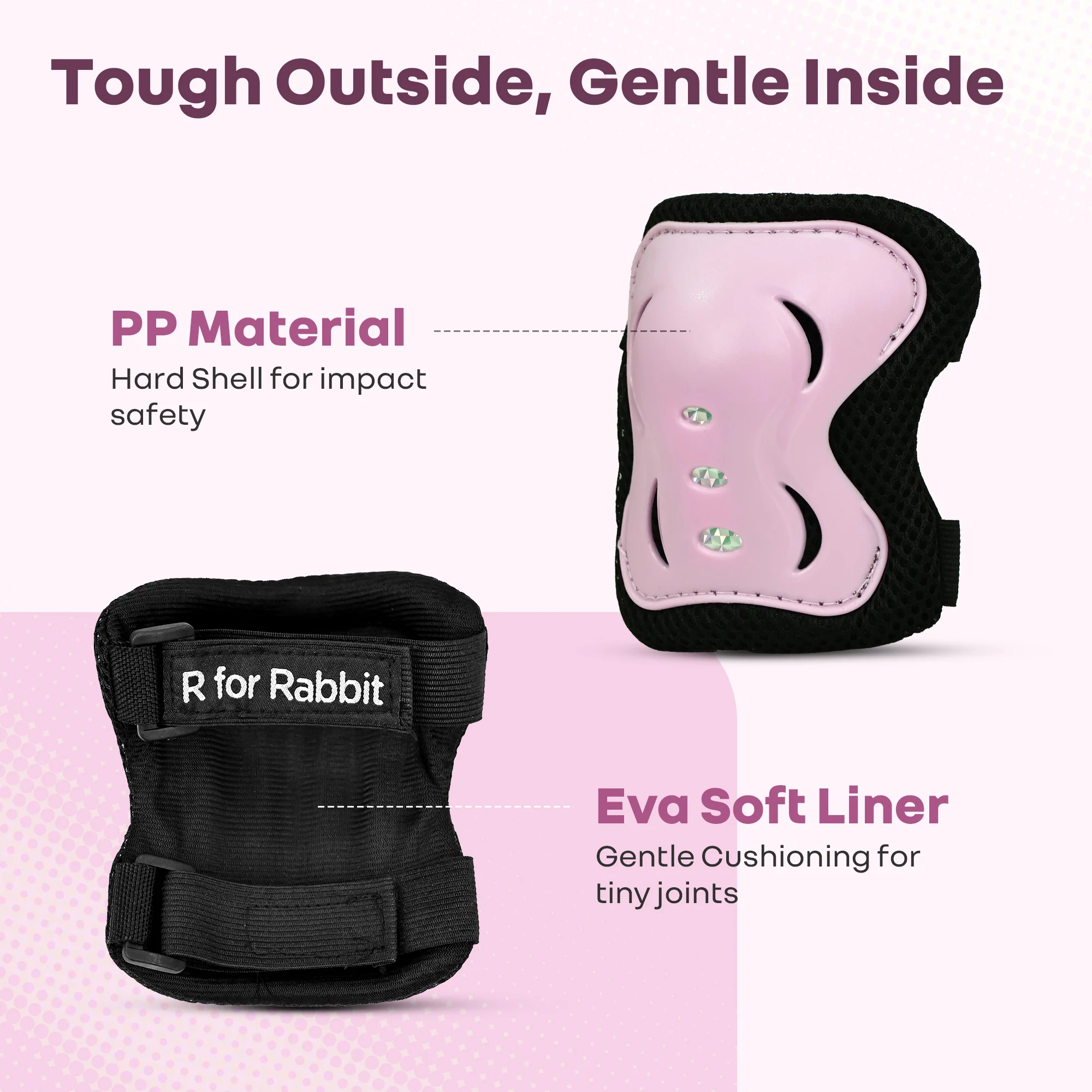 Kids Safety Protector Pads Set, Cushioned Knee, Elbow & Wrist Guards for Outdoor Riding & Sports - Image 12
