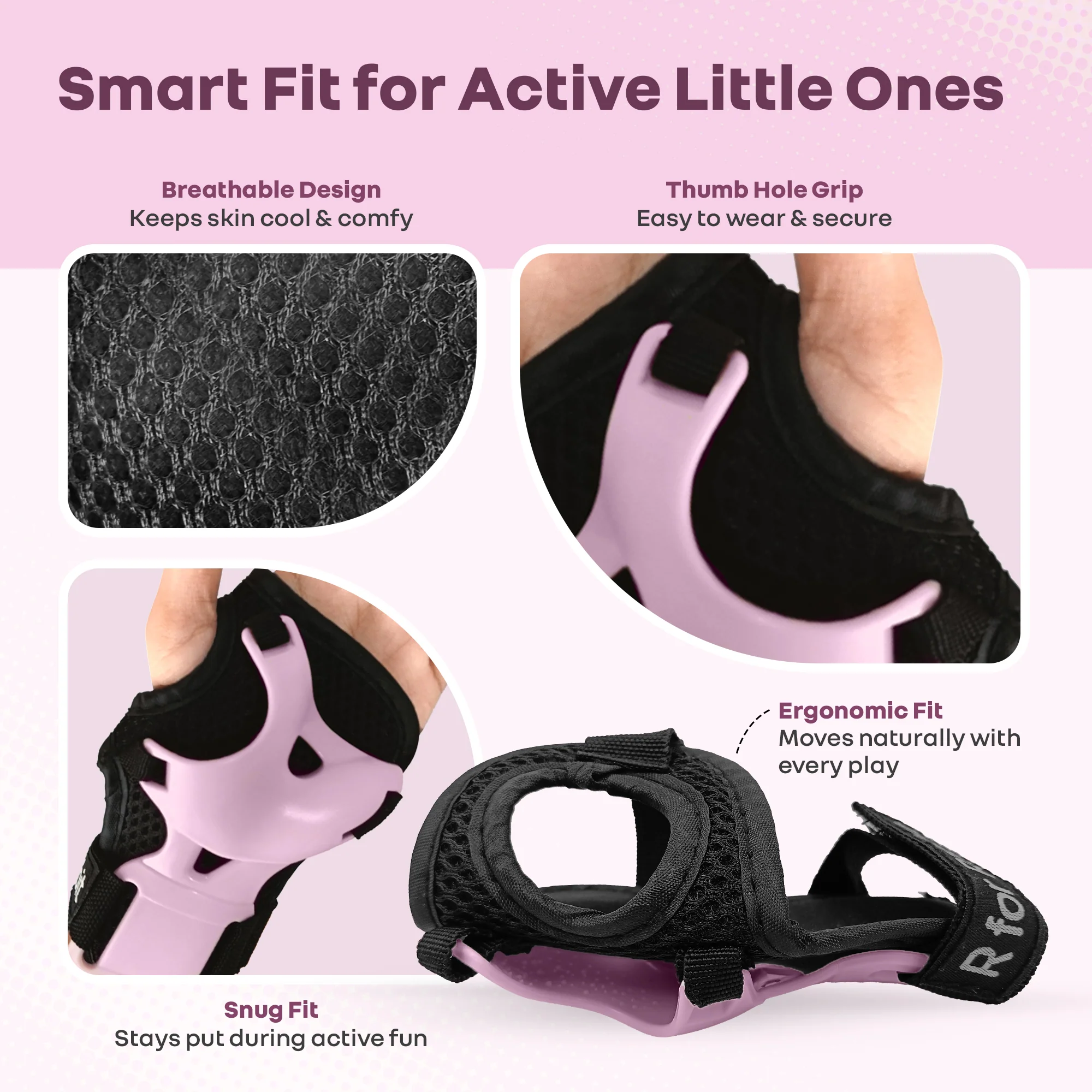 Kids Safety Protector Pads Set, Cushioned Knee, Elbow & Wrist Guards for Outdoor Riding & Sports - Image 13