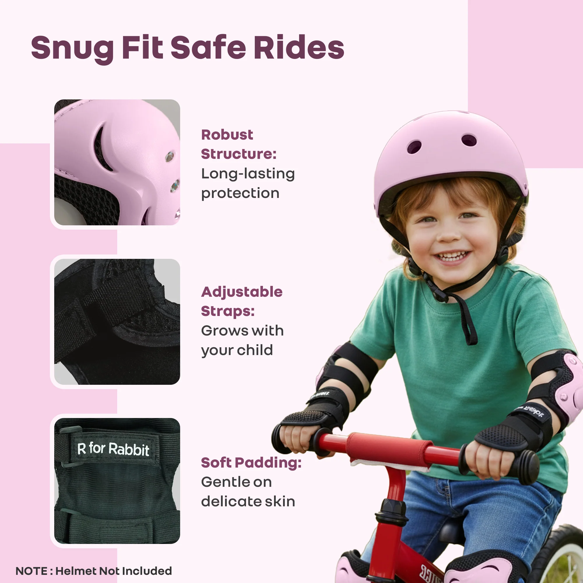 Kids Safety Protector Pads Set, Cushioned Knee, Elbow & Wrist Guards for Outdoor Riding & Sports - Image 15