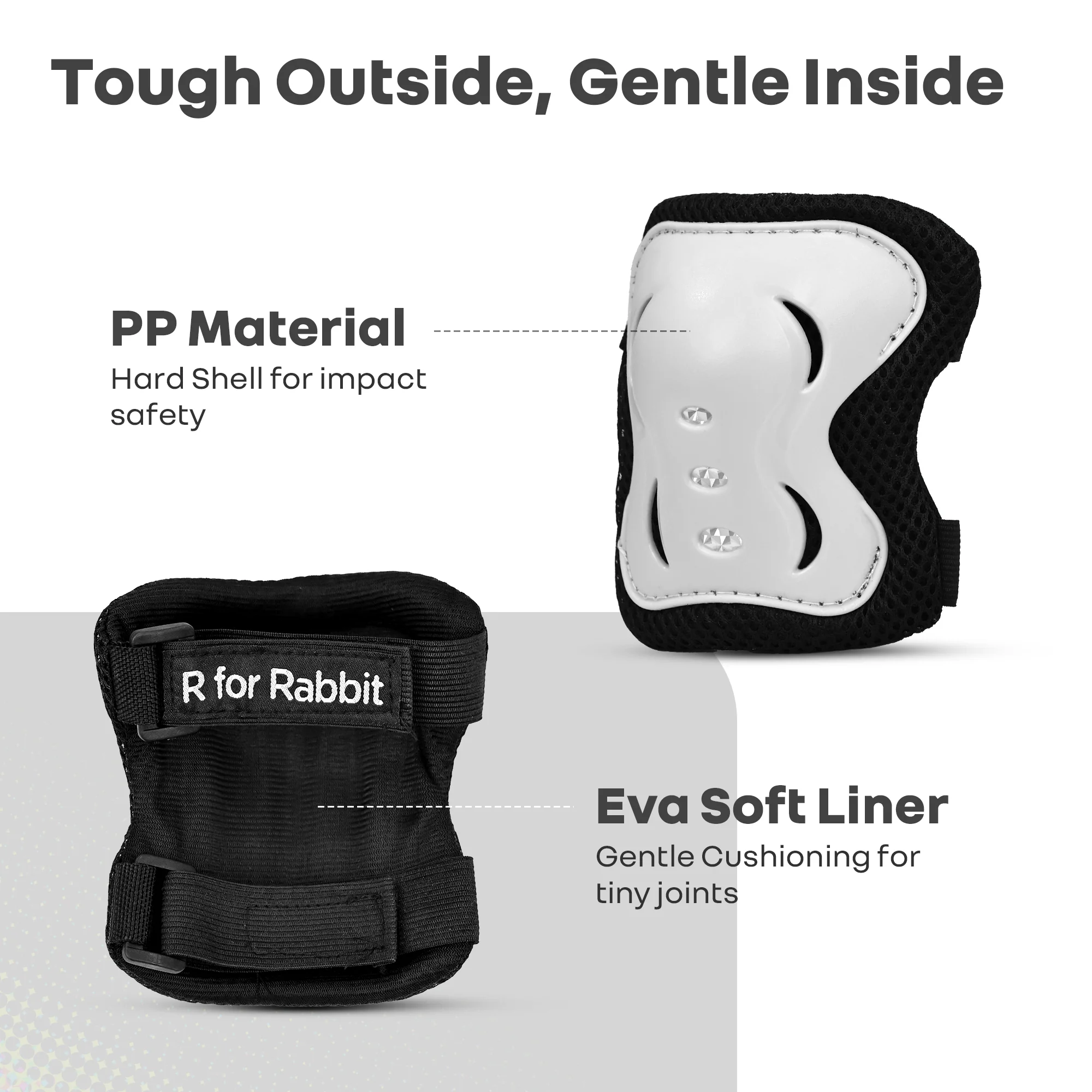 Kids Safety Protector Pads Set, Cushioned Knee, Elbow & Wrist Guards for Outdoor Riding & Sports - Image 21