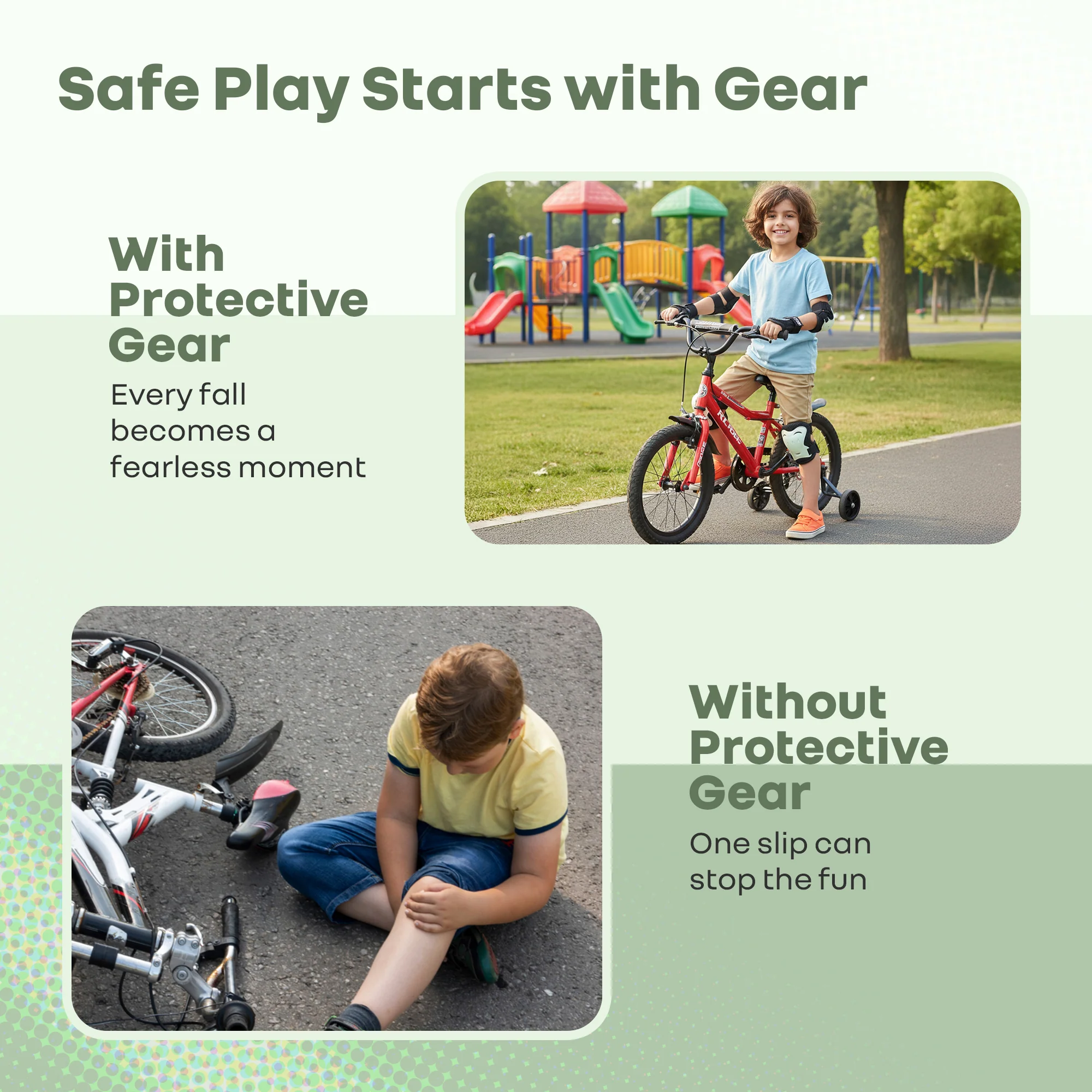 Kids Safety Protector Pads Set, Cushioned Knee, Elbow & Wrist Guards for Outdoor Riding & Sports - Image 5