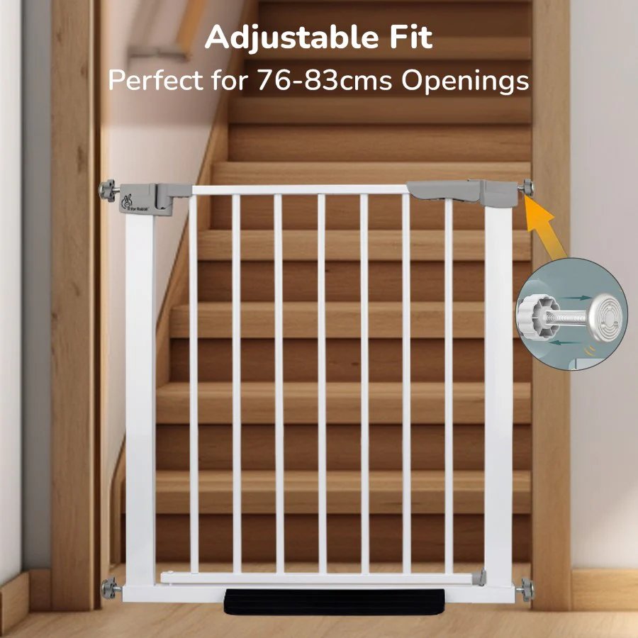 Safeguard Baby Safety Gate for Kids with Two-Way Auto-Close, No-Drill, Retractable Design & Adjustable Lock - Image 7