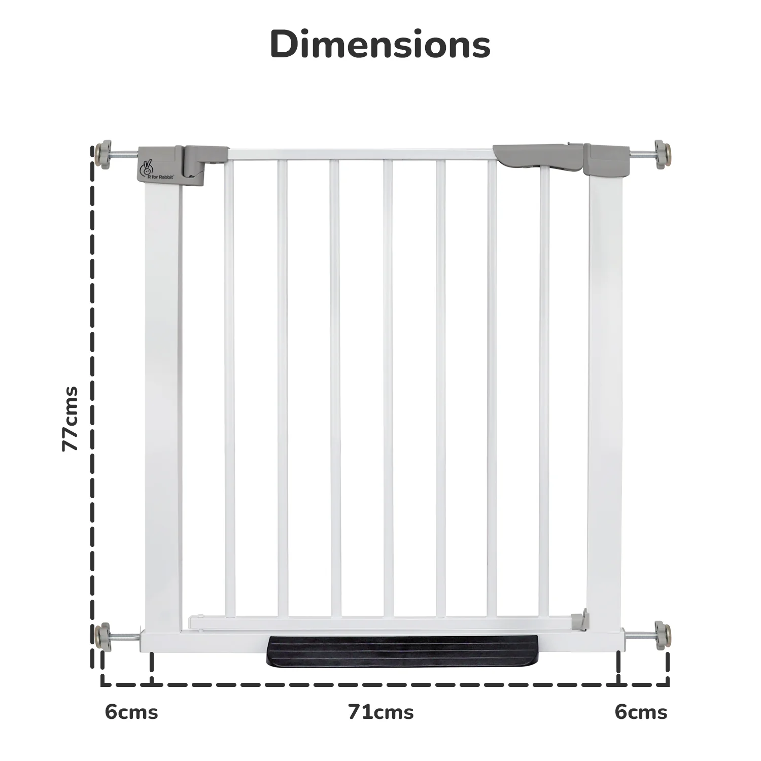 Safeguard Baby Safety Gate for Kids with Two-Way Auto-Close, No-Drill, Retractable Design & Adjustable Lock - Image 8