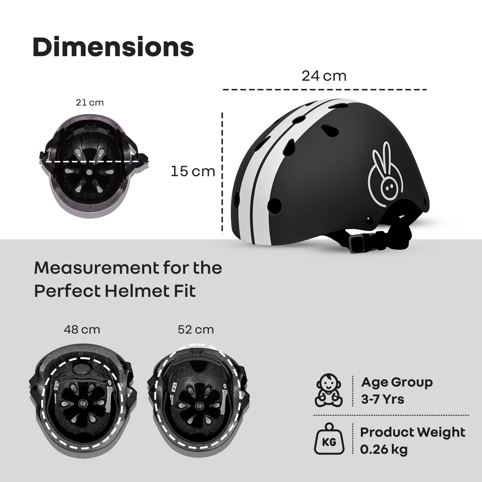 Safe Play Kids Helmet – Lightweight, Adjustable & Certified Safety Gear with ABS & EPS foam core (3–7 Years) - Image 8