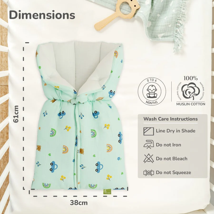 Snuggy Bliss 100% Muslin Cotton Baby Bedding for Newborns (0–6 Months) - Image 24