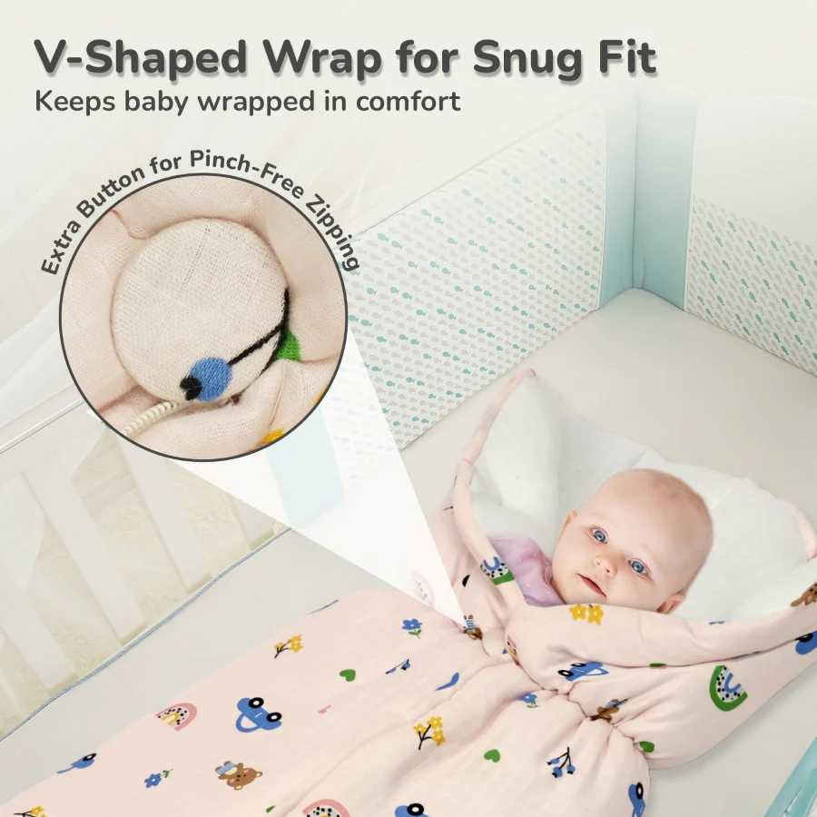 Snuggy Bliss 100% Muslin Cotton Baby Bedding for Newborns (0–6 Months) - Image 29