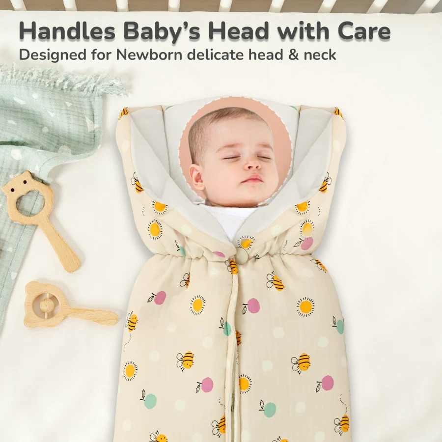 Snuggy Bliss 100% Muslin Cotton Baby Bedding for Newborns (0–6 Months) - Image 6