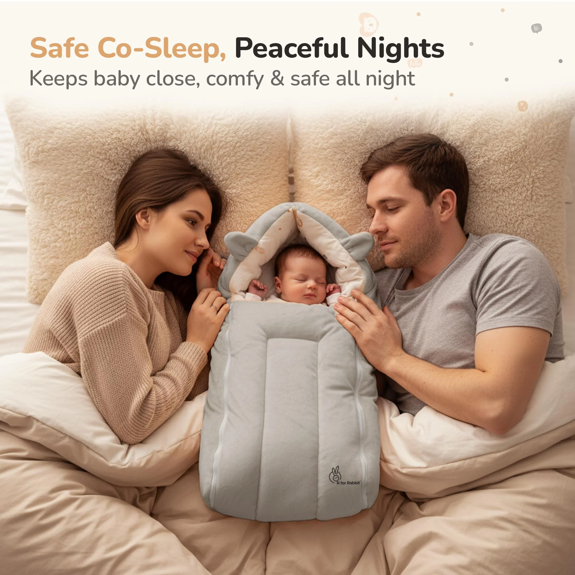 Snuggy Cucoon Baby Nest - Soft, Comfortable & Multi-Purpose Nest for Newborns 0-6 months babies - Image 16