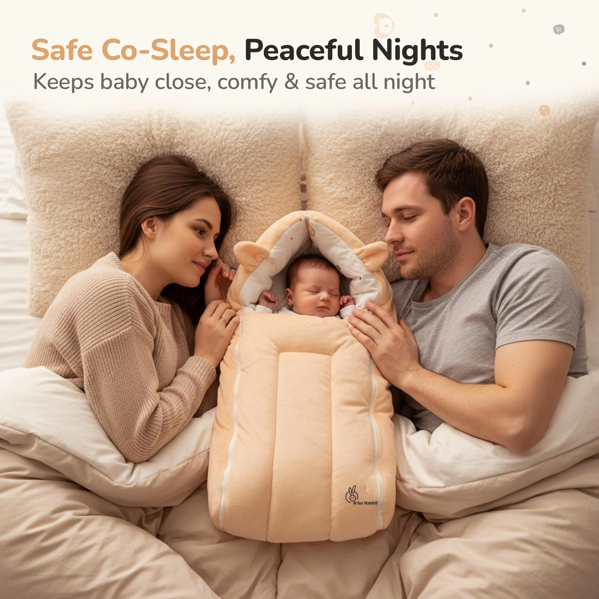 Snuggy Cucoon Baby Nest - Soft, Comfortable & Multi-Purpose Nest for Newborns 0-6 months babies - Image 7