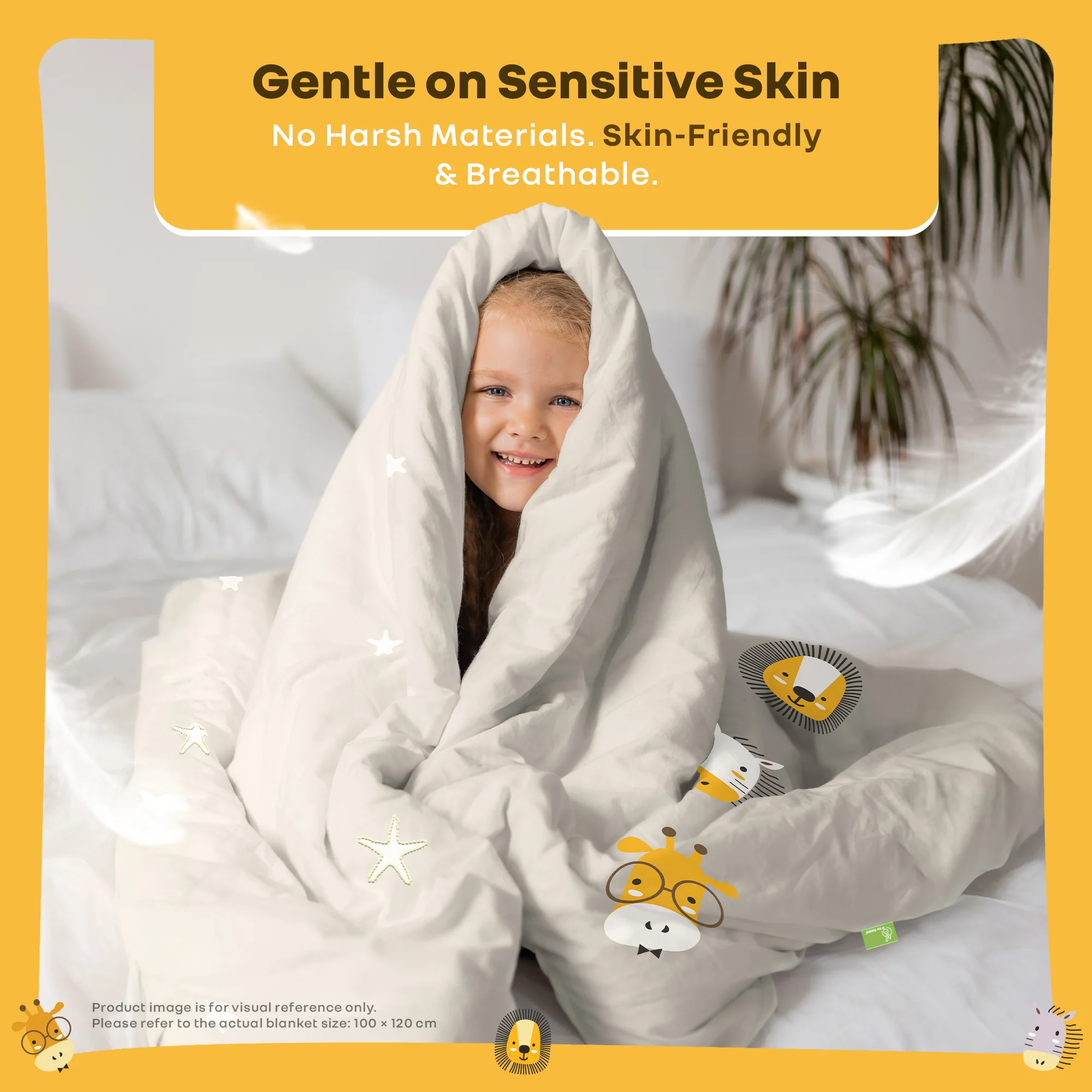 Softkins Baby Comforter 100% Cotton Baby Blanket With Ultra-Soft Dual Side Comfort - Image 3